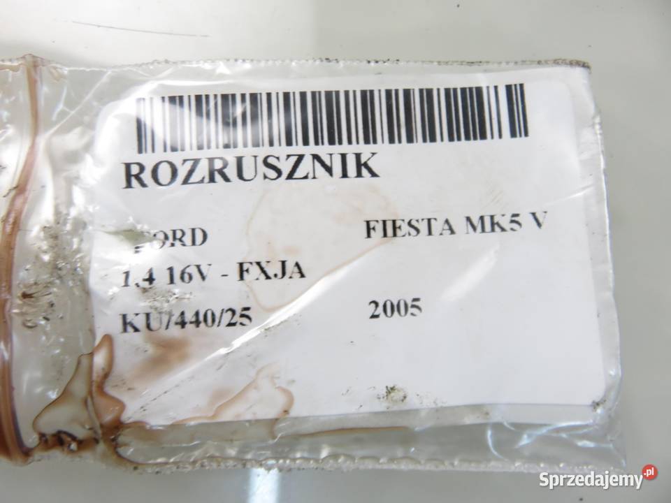 ROZRUSZNIK FORD FIESTA MK5 V 14 16V FXJA osobowe