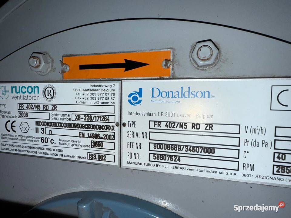 Odpylacz stacja robocza Donaldson Torit ECB sprzedam