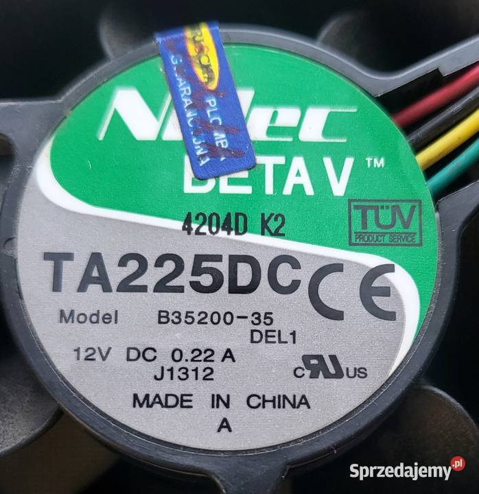 Wentylatory Nidec Beta V TA225DC 12V 60x60mm lubelskie Włodawa