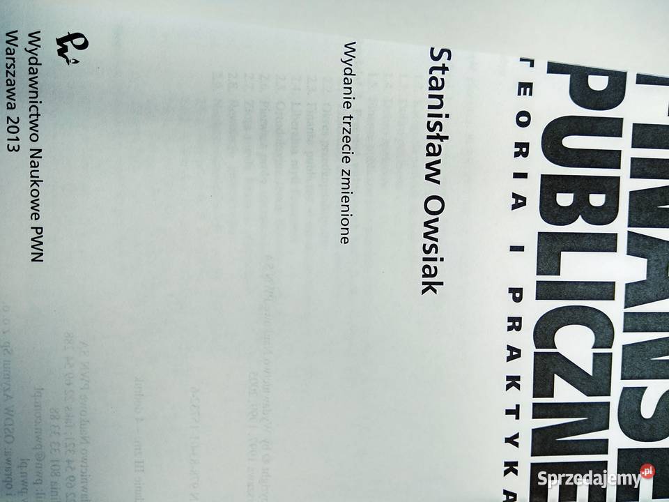 Finanse publiczne Warszawa
