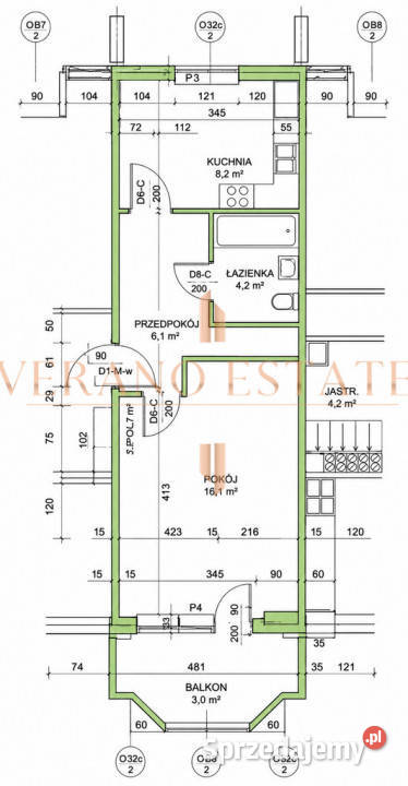Idealne na start Loggia 347 m mazowieckie Grodzisk Mazowiecki
