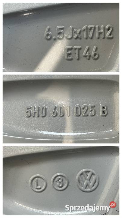 Oryginalne KOŁA FELGI 17 VW GOLF 8 7 6 5 Motoryzacja Wrocław