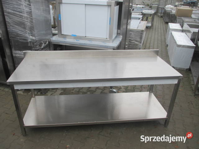 Stół Gastronomiczny Przyścienny Z Półką 2007085 Ostrów Wielkopolski