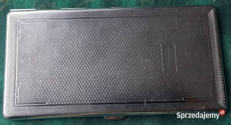 Papierośnica stara angielska chromowolustrzana Antyki, Sztuka, Kolekcje małopolskie Kraków