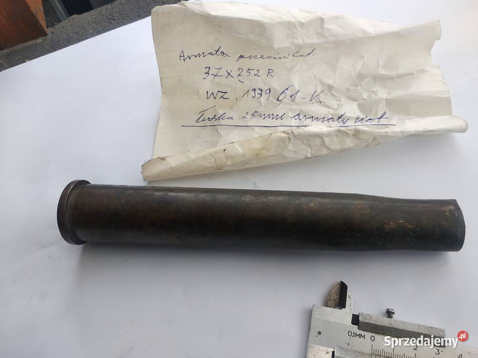 Rzadka radziecka łuska dzałka plot 25mm 1942r Militaria