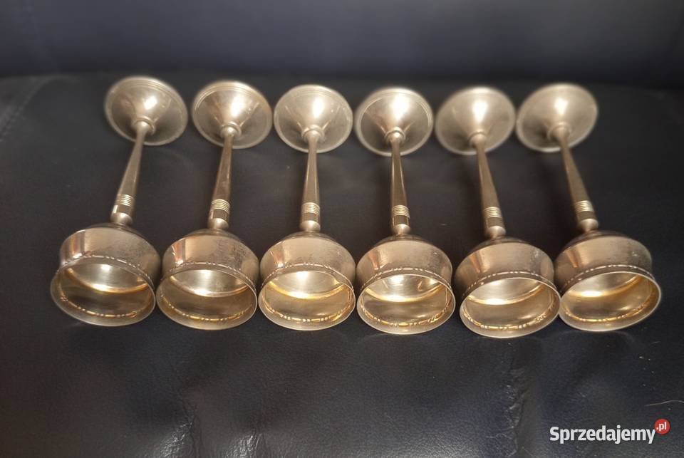 Kieliszki platerowane kpl 6 sztuk Nakło nad Notecią sprzedam