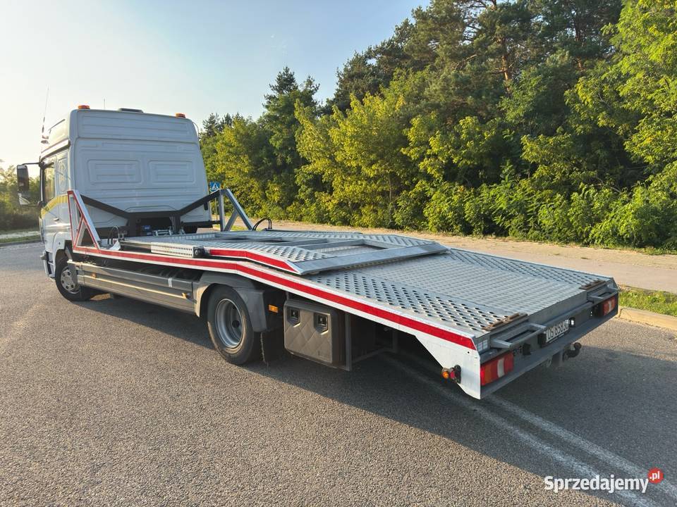 Mercedes Atego 1023 Autolaweta na dwa auta Pomoc wspomaganie kierownicy Autolawety Ostrowiec Świętokrzyski
