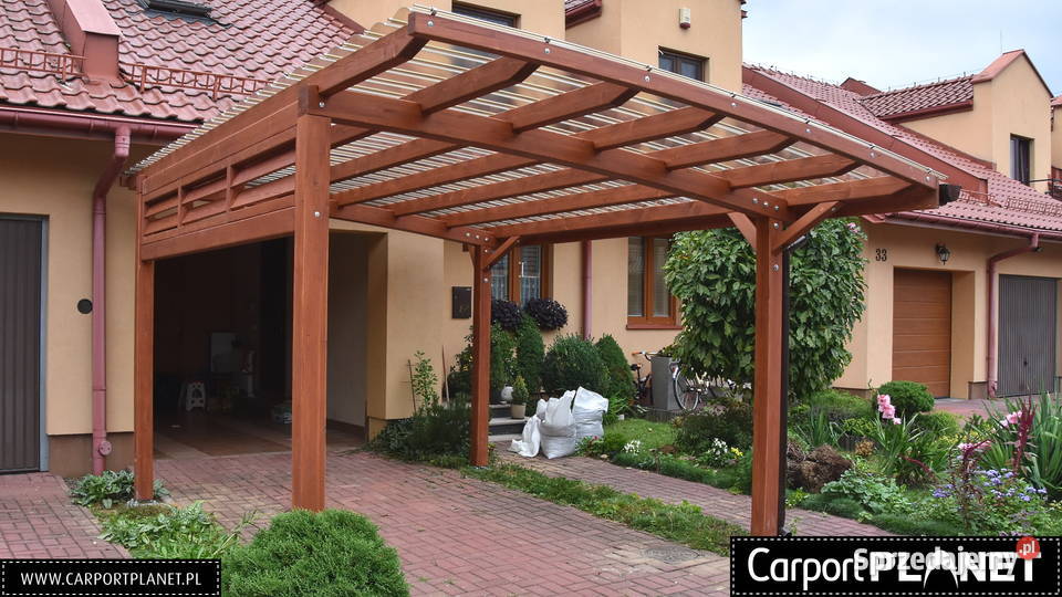 Wiata garażowa zadaszenie samochodu