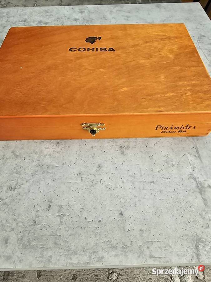Oryginalne pudełko po cygarach Cohiba