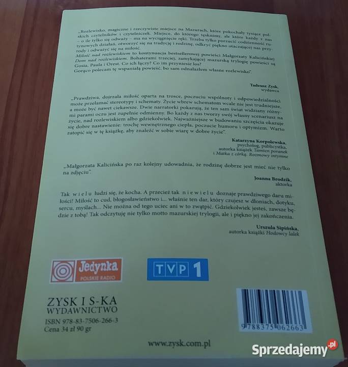 Miłość rozlewiskiem Małgorzata Kalicińska Gdańsk