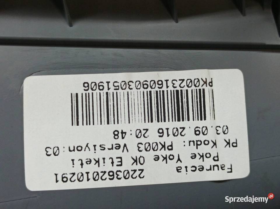 SCHOWEK DESKI LEWY KIEROWCY Ford Transit Custom sprzedam