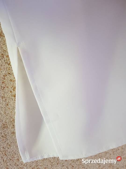 XL żorżeta bluzka koszula Vintage Retro biała