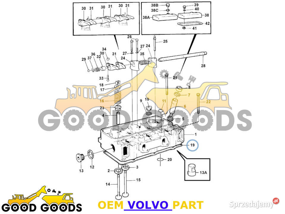 VOLVO USZCZELKA POD GŁOWICĘ TD60 275740 Władysławów