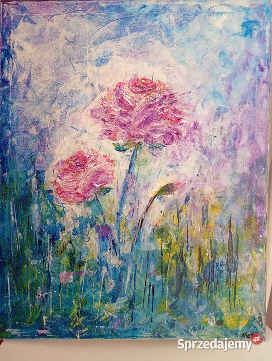 W gęstwinie Ręcznie malowany obraz akrylowy