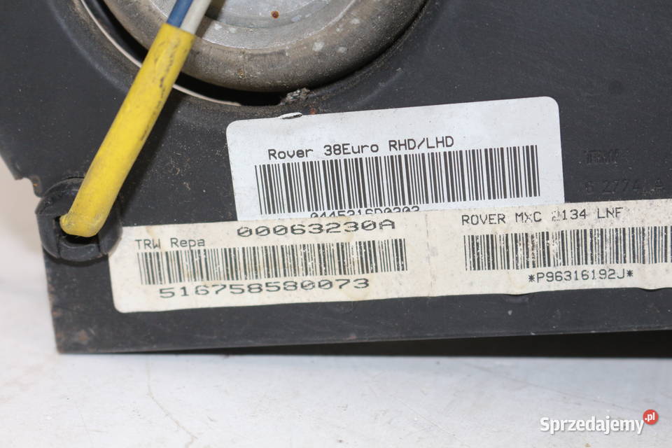 RANGE ROVER P38 PODUSZKA AIR BAG PASAŻERA Prochowice sprzedam