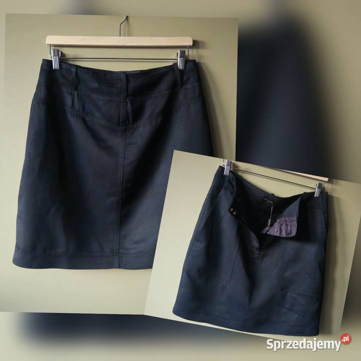 Massimo Dutti spódnica z lnem rozmiar 3840 czarny Lublin sprzedam