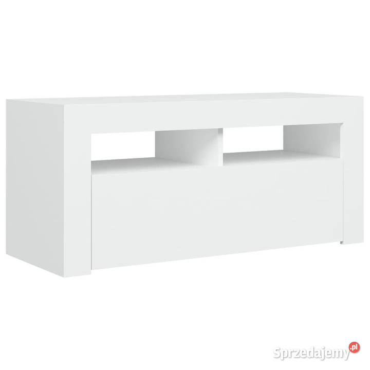 Szafka pod TV z oświetleniem LED biała 90x35x40 Warszawa sprzedam