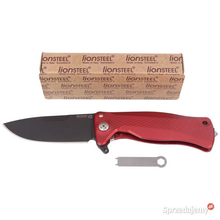 Nóż składany LionSteel SR11A Red Aluminium Black