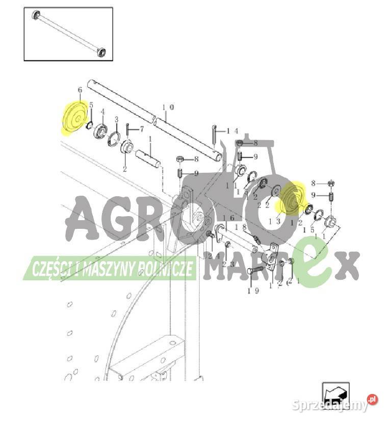 84062670 84024119 KOŁO NAPINACZA CNH