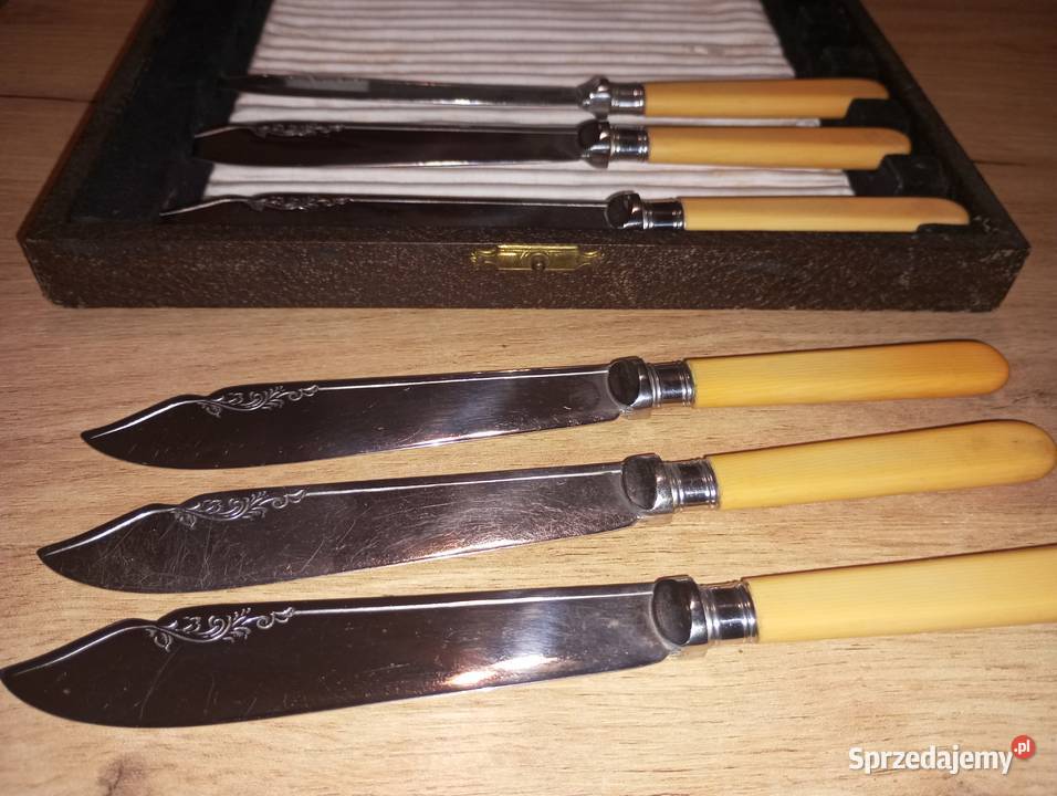 Komplet sztućców z rękojeścią z bakelitu Biłgoraj