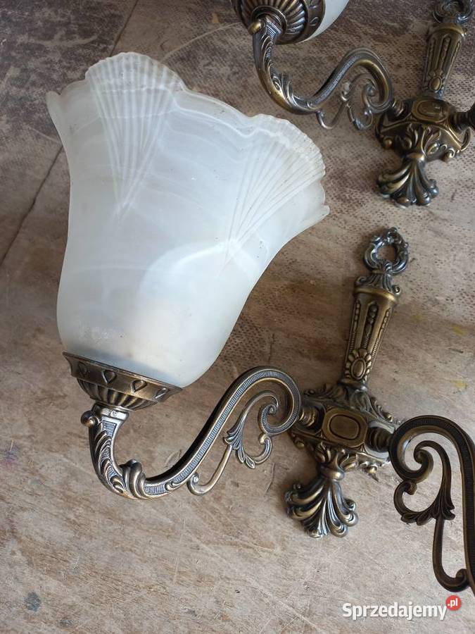 Kinkiety mosiężne z czasów PRL mazowieckie Warszawa