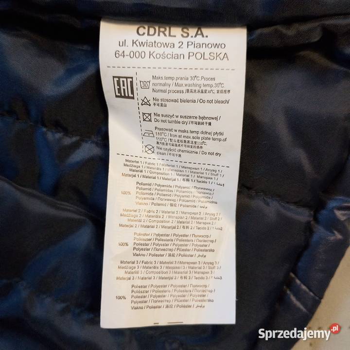 Spszedam kamizelke granatową COCCODRILLO 122 Zaścianki