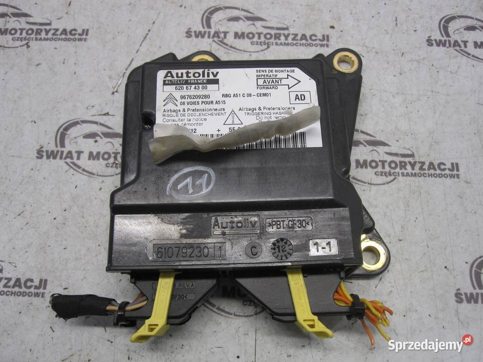 CITROEN C3 II 12r moduł AIRBAG 9676209280 Komputery