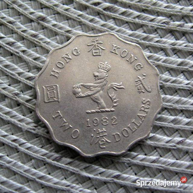 Hong Kong Brytyjski 2 Dolary 1982r wielkopolskie Kalisz
