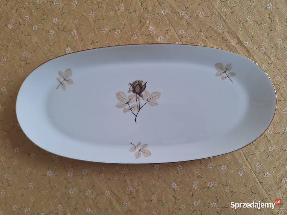Półmisek Rosenthal Schattenrose czarna róża Porcelana i szkło Gdańsk sprzedam