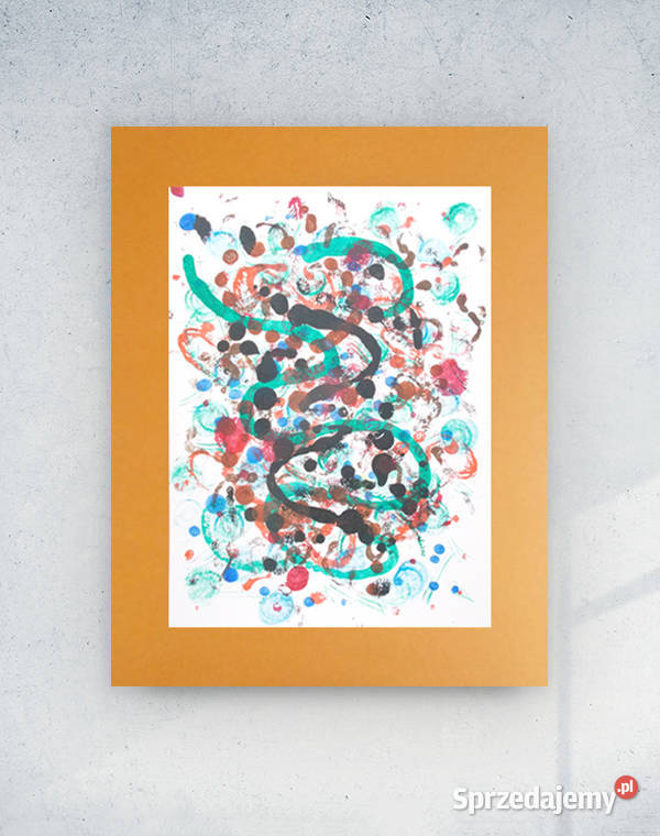 abstrakcyjna grafika na ścianę dekoracja Warszawa