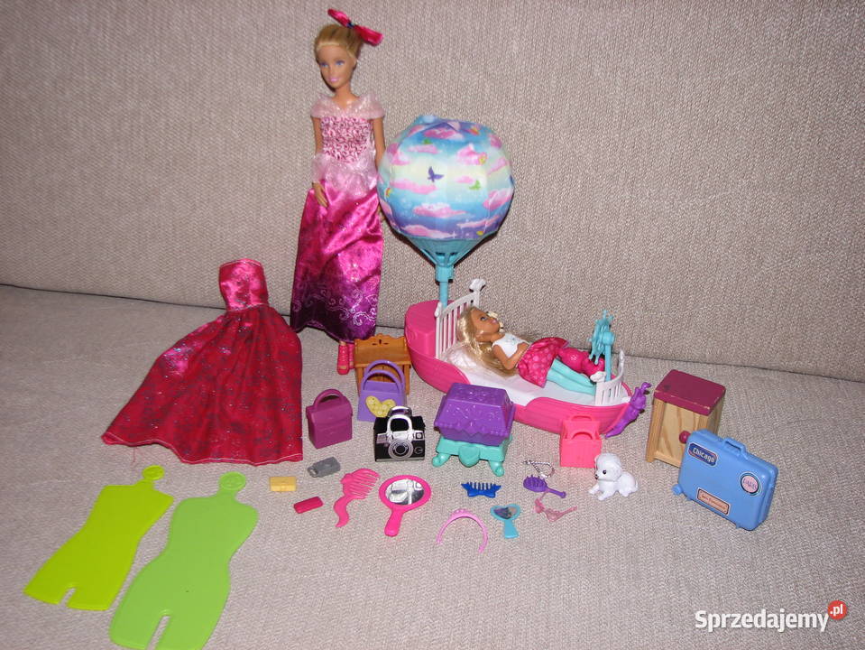 Barbie mega duży zestaw lalki zwierzęta meble Wrocław