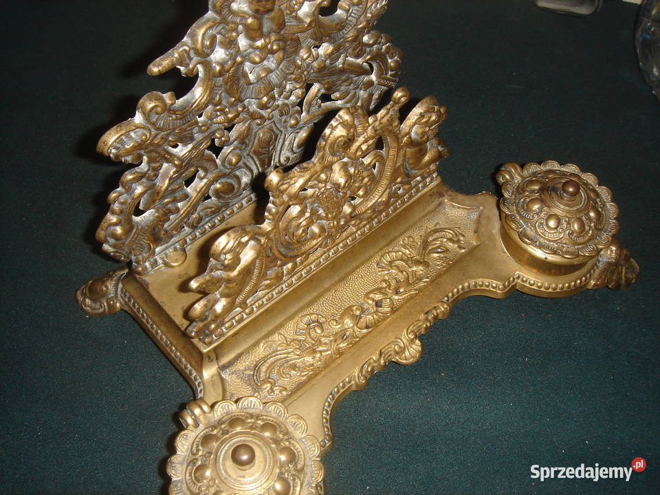 Stary kałamarz mosiężny duży Łódź