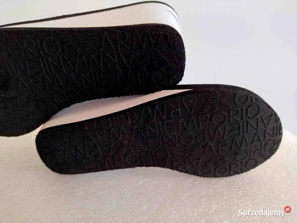 EMPORIO ARMANI EA7 klapki na koturnie modne Rzeszów