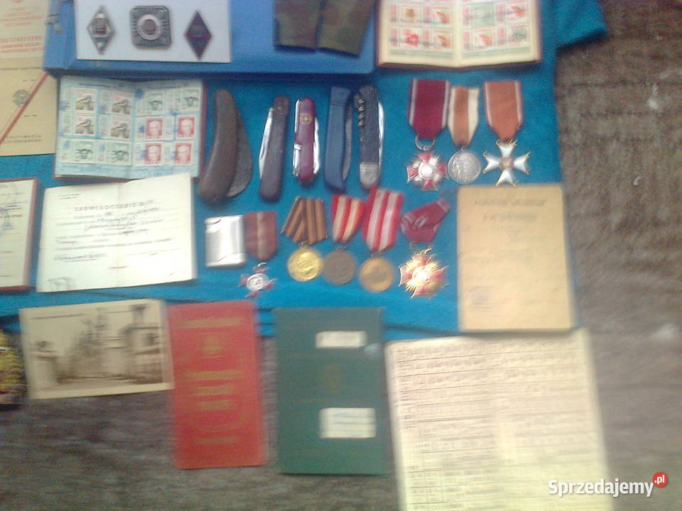 Militaria noże dokumenty odznaki Antyki, Sztuka, Kolekcje