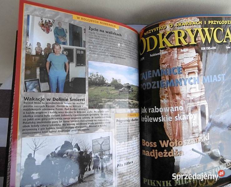 Odkrywca oprawiony rocznik 2001 Czasopisma Książki i Podręczniki Ostrów Wielkopolski