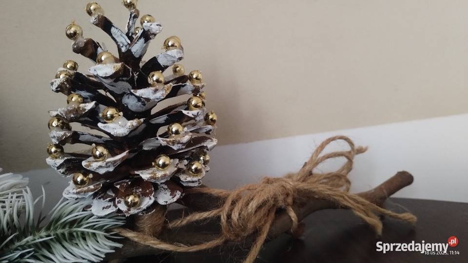 Stroik świąteczny bożonarodzeniowy na komodę Dekoracje świąteczne Malkowice sprzedam