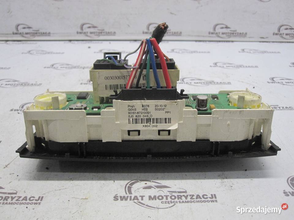 SKODA FABIA II panel klimatyzacji 5J0820045D