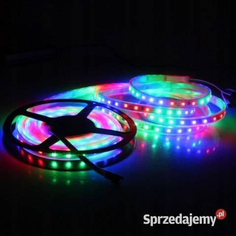 Taśma LED RGB 5m Wodoodporna Pilot i Zasilacz Kielce