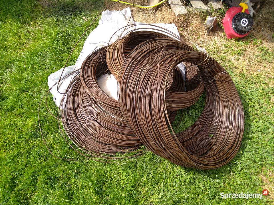 Drut stalowy 4mm twardy małopolskie Izdebnik