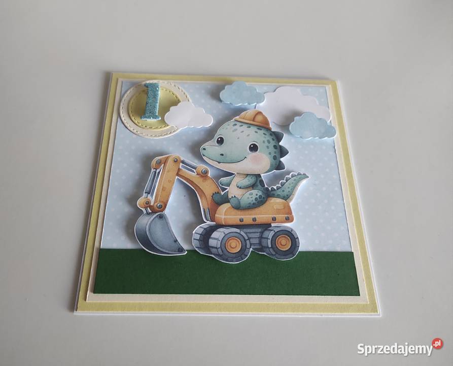 Kartka ręcznie robiona na urodziny roczek łódzkie Łódź sprzedam