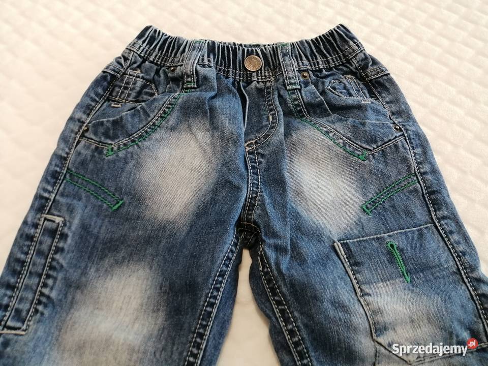 Spodnie dżinsowe niebieskie 4 98 LUSA Odzież Rozmiar 98 Dla Dziecka śląskie Czeladź