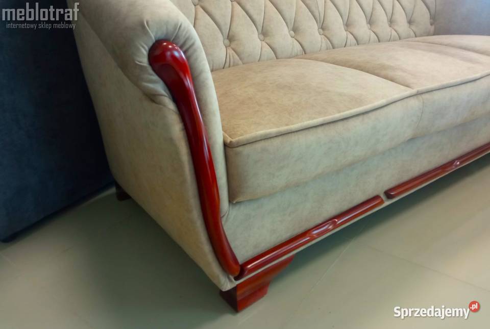 Stylowawygodna SOFA LUDWIK 3osz fotelem ręki Bełchatów sprzedam