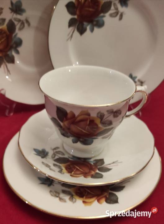 Porcelana zdobiona motywem róż łódzkie Pabianice sprzedam