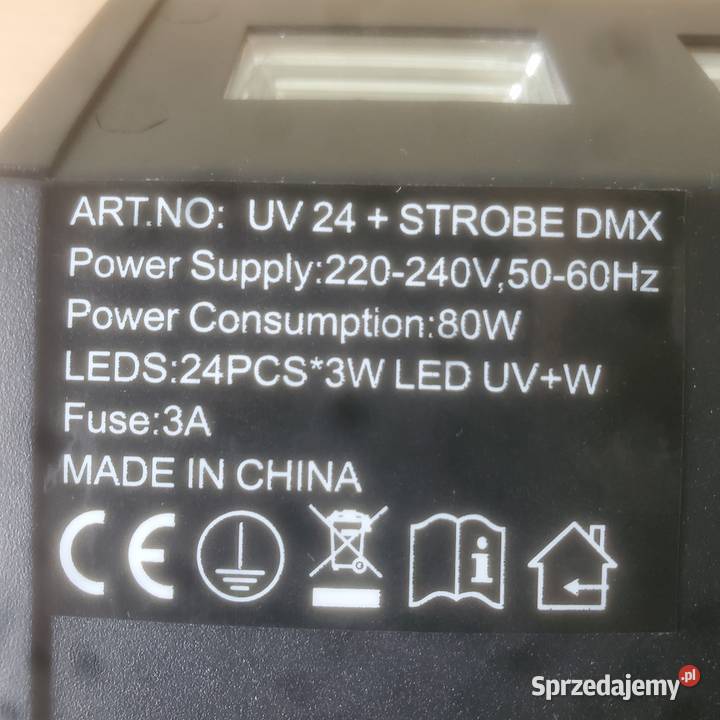 Stroboskop efekt LED LIGHT4ME UV 24 STROBE DMX Koło