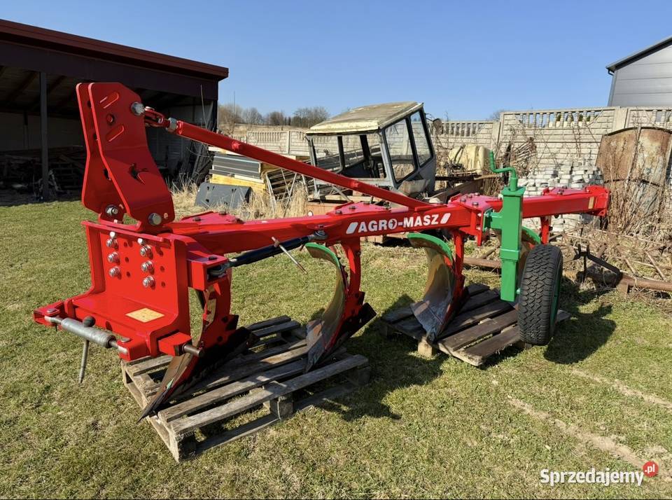 Pług 4 skibowy AgroMasz nieuszkodzony Krajno-Parcele