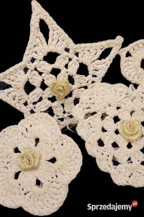 Zestaw ozdób na choinkę ręcznie wykonanych małopolskie Krzywaczka