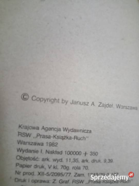 Ogon diabła Zejdel książki pierwsze wydanie Kultura i Rozrywka mazowieckie Warszawa
