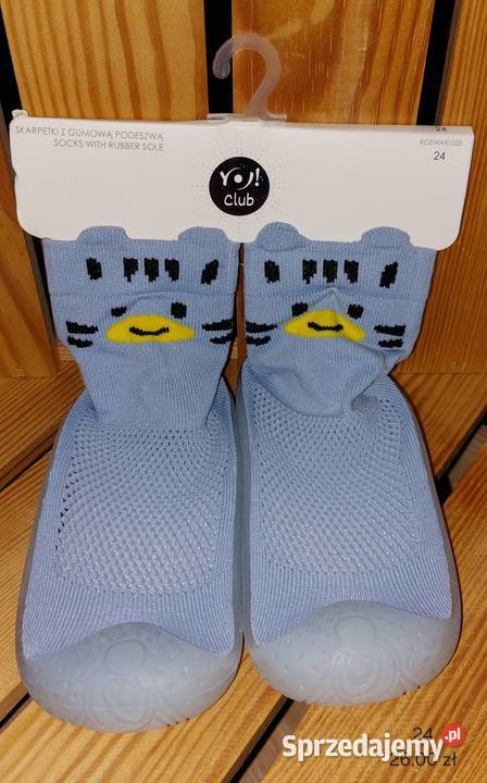 Skarpetki z gumową podeszwą rozmiar 24 Wadowice