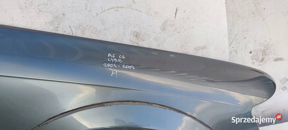 BŁOTNIK PRAWY PRZÓD AUDI A6 C6 LY7E 20042008 Karoseria Przystajń