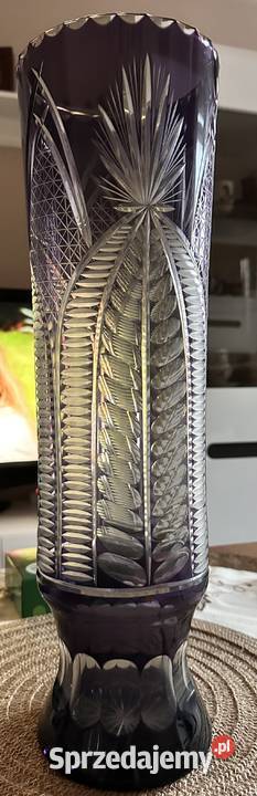 Wazon Szkło kolorowe PRL Rybnik